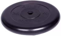 Диск обрезиненный, 25 кг диаметр 26 мм "Atlet" «BARBELL»