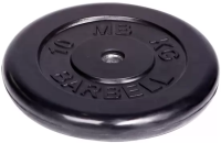 Диск обрезиненный, 10 кг диаметр 26 мм «BARBELL»