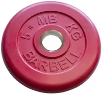 Диск обрезиненный, 5 кг диаметр 51 мм «BARBELL»