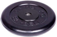Диск обрезиненный, 5 кг диаметр 26 мм «BARBELL»