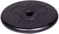 Диск обрезиненный, 15 кг диаметр 31 мм "Atlet" «BARBELL»